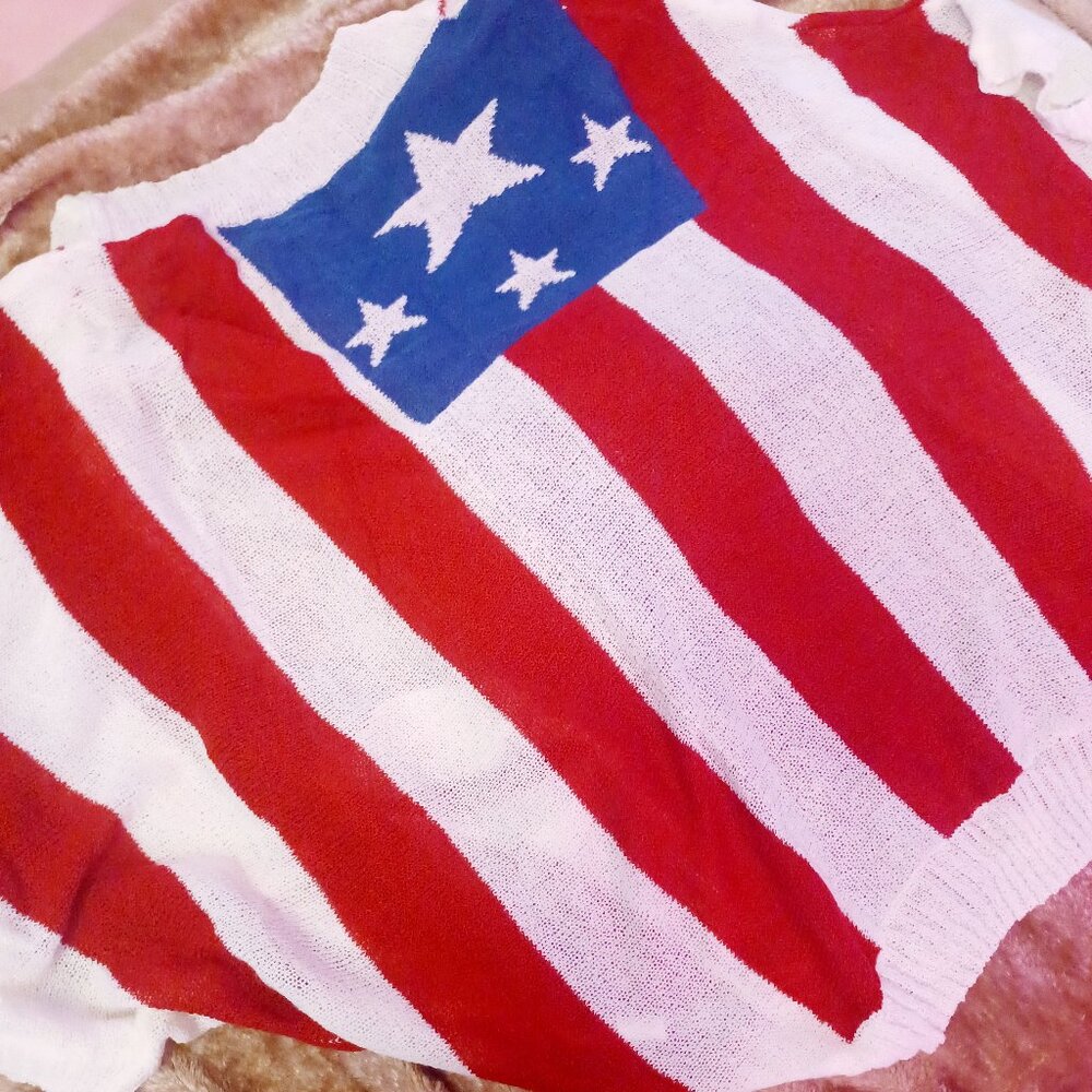 American Flag Shrug size M/L